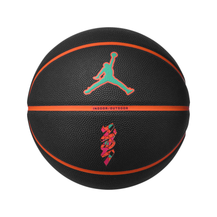 Jordan All Court 8P Z Williamson Basketball - Black/Cone/Emerald/Pink - Sz.7