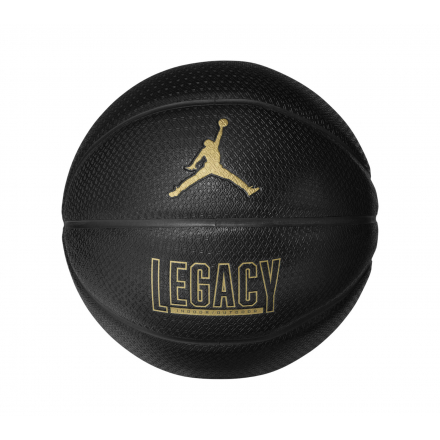 Jordan Legacy 2.0 8P Basketball - Black/Metallic Gold - Size 7