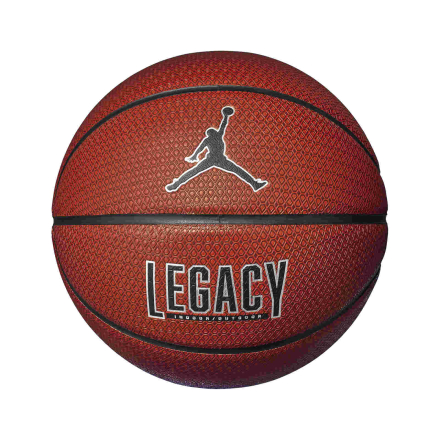 Jordan Legacy 2.0 8P Basketball - Amber/Black/Metallic Silver/Black - Size 7