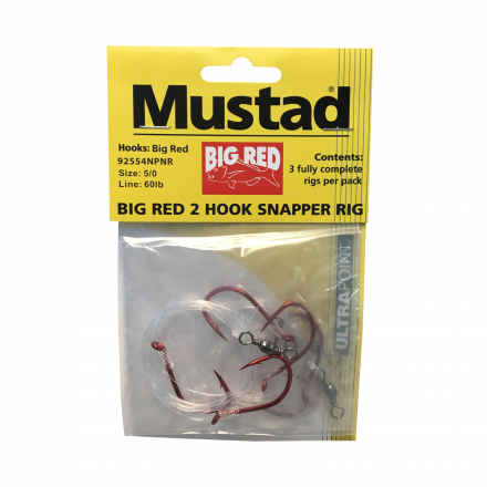 Mustad 80BRSR2 Big Red Snapper Rig