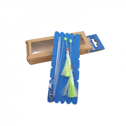 Mustad NZR01 Penetrator Flasher Rig - Lumo/Green