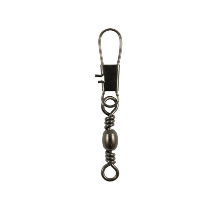 Mustad MA023-BN Barrel Swivel With Interlock Snap