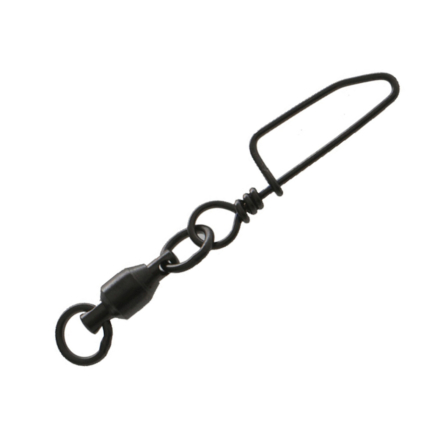 Mustad MA030-BN Ball Bearing Swivel With Welded Ring & Cross-Lock Snap