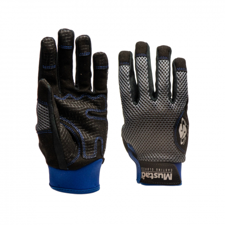 Mustad GL002 Casting Glove - Black/Grey/Blue