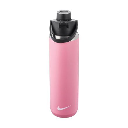 Nike Stainless Steel Recharge Chug Bottle - 24oz - Elem Pink/Blk/Wht