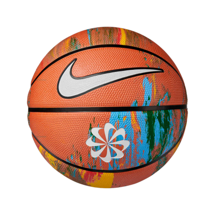 Nike Everyday Playground Next Nature 8P Basketball - Multi/Amber/Black/White - Size7	