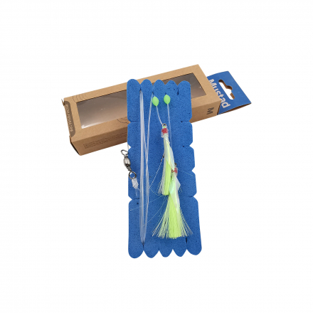 Mustad NZR05 Demon Flasher Rig - Lumo/Green