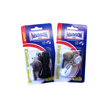 Madison Metal Whistle with Lanyard
