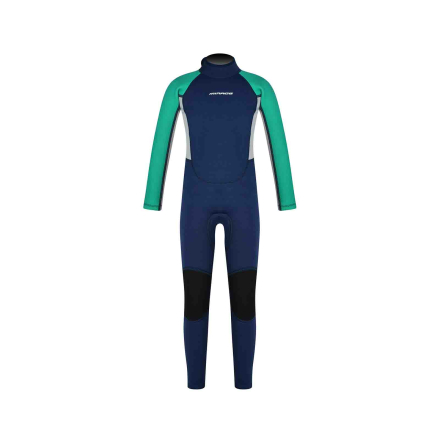 Mirage WS55 Boys Steamer Wetsuit 3/2mm - Aqua/Navy