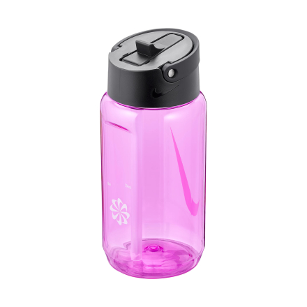 Nike TR Renew Recharge Straw Bottle 16oz - Fire Pink/Black/White
