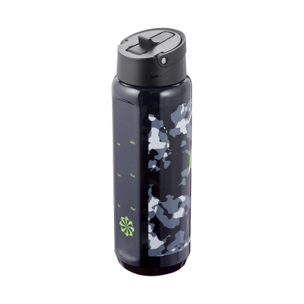 Nike TR Renew Recharge Straw Bottle 24oz - Black/Ghost Green
