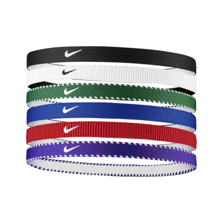 Nike Flex Classic Headbands 6pk Game Royal/Uni Red/Wh