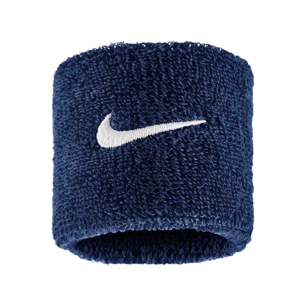 Nike Swoosh Wristbands - Navy/White