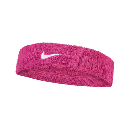 Nike Swoosh Headband Vivid Pink/Wh