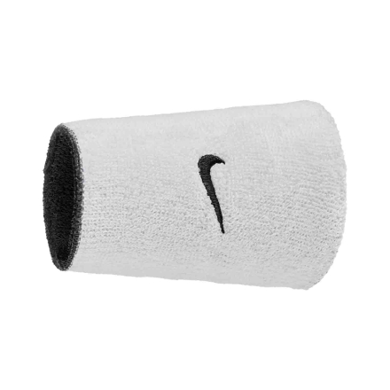 Nike Swoosh Reversible Double Wristbands Bk/Wh/Bk