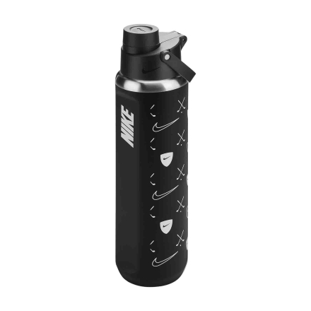 Nike Stainless Steel Chug Bottle - 24oz - Graphic -  Black/White