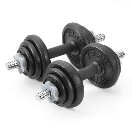 York 20kg Cast  Plate D/Bell Set