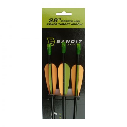 Bandit 28" Fibreglass Arrows - 3 Pack