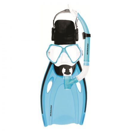 Mirage FSet51 Nomad Adult Mask, Snorkel & Fin Set - Blue