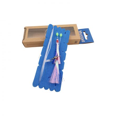 Mustad NZR03 Penetrator Flasher Rig - Pink/Blue