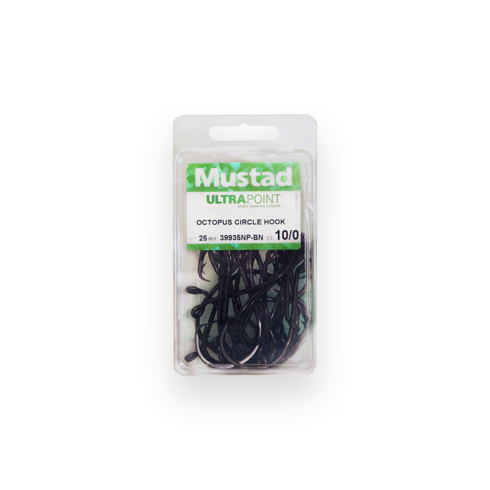 Mustad UltraPoint 39935NP-BN Octopus Circle Hook - 25 Pack